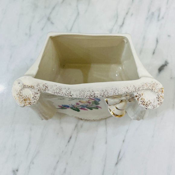 vintage 50's "Thinking of you" planter - Picture 3 of 7